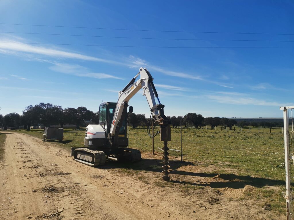 Maquina excavando